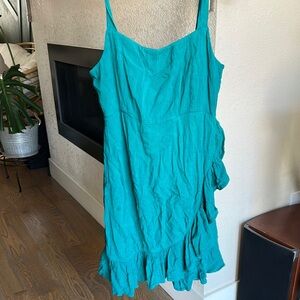 Teal O’Neill Ruffle Dress